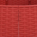 vidaXL piros műanyag karácsonyfatalp-takaró Ø56x23 cm