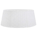 vidaXL fehér műanyag karácsonyfatalp-takaró Ø56x23 cm