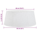 vidaXL fehér műanyag karácsonyfatalp-takaró Ø56x23 cm