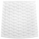 vidaXL fehér műanyag karácsonyfatalp-takaró Ø65x23 cm