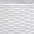 vidaXL fehér műanyag karácsonyfatalp-takaró Ø65x23 cm