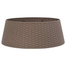 vidaXL barna műanyag karácsonyfatalp-takaró Ø65x23 cm