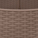 vidaXL barna műanyag karácsonyfatalp-takaró Ø65x23 cm