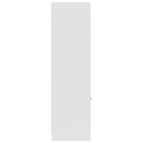 vidaXL magasfényű fehér szerelt fa patikaszekrény 30 x 41 x 144,5 cm