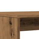 vidaXL 3 részes kézműves tölgy szerelt fa étkezőasztal és pad szett