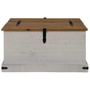 vidaXL fehér tömör fenyőfa HALDEN tárolószekrény 91x91x47 cm