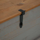 vidaXL szürke tömör fenyőfa HALDEN tárolószekrény 91x91x47 cm