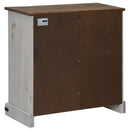 vidaXL HALDEN fehér tömör fa komód tolóajtós 80x40x80 cm