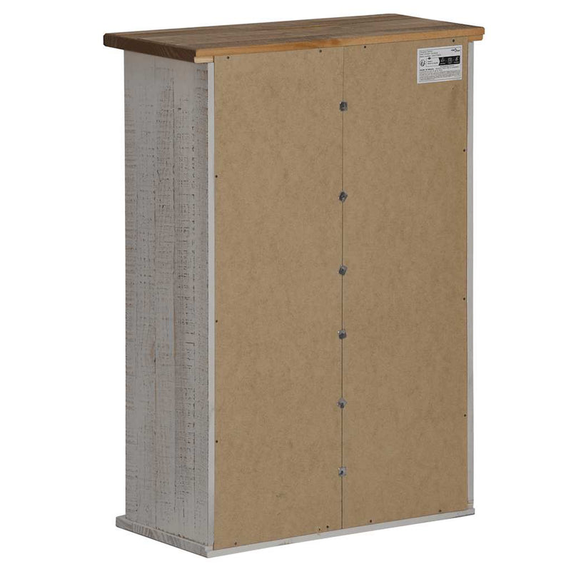 vidaXL HALDEN fehér fenyőfa akasztószekrény tolóajtóval 49x22,5x70 cm