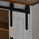 vidaXL HALDEN fehér fenyőfa akasztószekrény tolóajtóval 49x22,5x70 cm