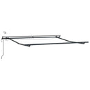 vidaXL burgundi vörös automata kihúzható LED-es napellenző 300x250 cm