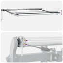 vidaXL burgundi vörös automata kihúzható LED-es napellenző 300x250 cm
