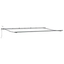 vidaXL burgundi vörös automata kihúzható LED-es napellenző 600x300 cm
