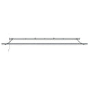vidaXL burgundi vörös automata kihúzható LED-es napellenző 600x300 cm