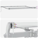 vidaXL burgundi vörös automata kihúzható LED-es napellenző 600x300 cm