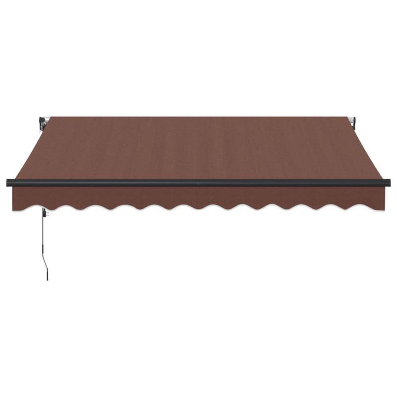 vidaXL barna automata kihúzható napellenző 300x250 cm