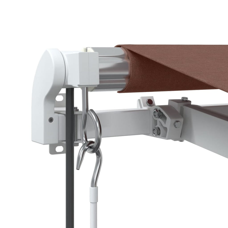 vidaXL barna automata kihúzható napellenző 350 x 250 cm