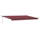 vidaXL barna automata kihúzható LED-es napellenző 450 x 300 cm