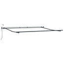 vidaXL barna automata kihúzható LED-es napellenző 450 x 300 cm