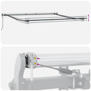 vidaXL barna automata kihúzható LED-es napellenző 450 x 300 cm
