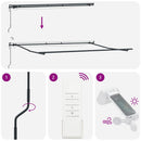 vidaXL barna automata kihúzható LED-es napellenző 500 x 300 cm