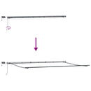 vidaXL barna kézzel kihúzható LED-es napellenző 600 x 300 cm