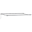 vidaXL barna automata kihúzható napellenző 600 x 300 cm