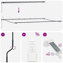 vidaXL barna automata kihúzható LED-es napellenző 600 x 300 cm