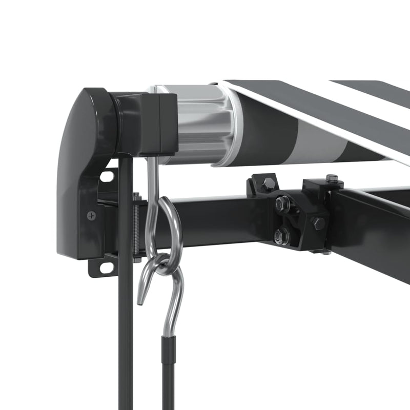 vidaXL antracitszürke és fehér automata kihúzható napellenző 300x250cm