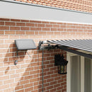vidaXL antracitszürke-fehér LED-es kézi napellenző 500 x 300 cm