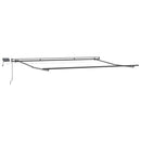 vidaXL antracitszürke-fehér LED-es kézi napellenző 500 x 300 cm