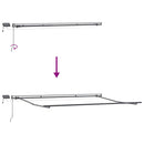 vidaXL antracitszürke-fehér LED-es kézi napellenző 500 x 300 cm