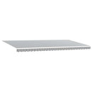vidaXL antracitszürke-fehér LED-es kézi napellenző 600 x 300 cm