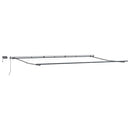 vidaXL antracitszürke-fehér LED-es kézi napellenző 600 x 300 cm