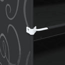 vidaXL fekete polipropilén tárolókocka 6 db kockával és ajtókkal