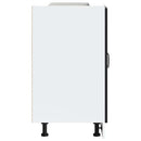 vidaXL Mosogató aljzat szekrény Kalmar fekete 60x46x81,5 cm műanyag fa