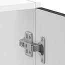 vidaXL Mosogató aljzat szekrény Kalmar fekete 60x46x81,5 cm műanyag fa