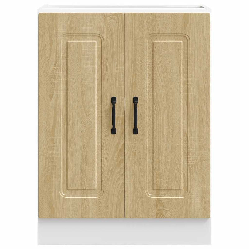 vidaXL Mosogató aljzat szekrény Kalmar sonoma tölgy 60x46x81,5 cm