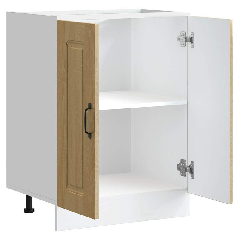 vidaXL Mosogató aljzat szekrény Kalmar sonoma tölgy 60x46x81,5 cm