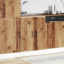 vidaXL Mosogató aljzat szekrény Kalmar régi fa 60x46x81,5cm műanyag fa