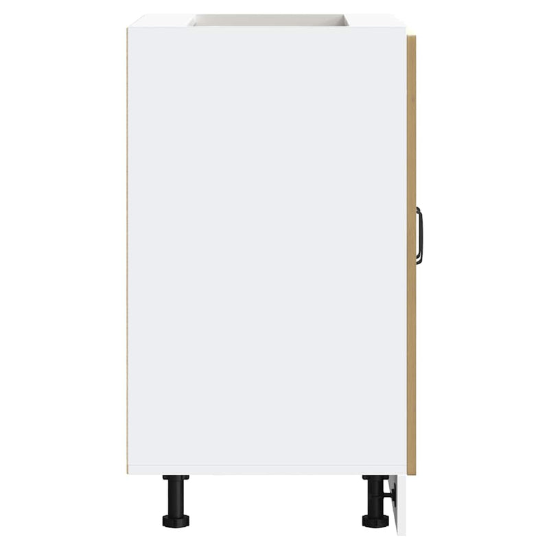 vidaXL Mosogató sljzat szekrény Kalmar kézműves tölgy 60x46x81,5 cm