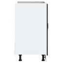 vidaXL Mosogató aljzat szekrény Kalmar fekete 80x46x81,5 cm műanyag fa