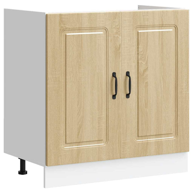 vidaXL Mosogató aljzat szekrény Kalmar sonoma tölgy 80x46x81,5 cm