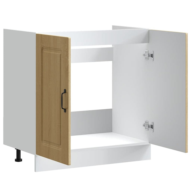vidaXL Mosogató aljzat szekrény Kalmar sonoma tölgy 80x46x81,5 cm