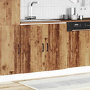 vidaXL Mosogató aljzat szekrény Kalmar régi fa 80x46x81,5cm műanyag fa