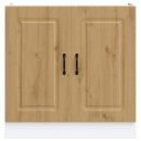 vidaXL Mosogató sljzat szekrény Kalmar kézműves tölgy 80x46x81,5 cm