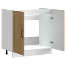 vidaXL Mosogató sljzat szekrény Kalmar kézműves tölgy 80x46x81,5 cm