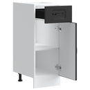 vidaXL Konyhai alapszekrény Kalmar fekete színű műfa