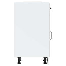 vidaXL Konyhai alapszekrény Kalmar magasfényű fehér színű műfa