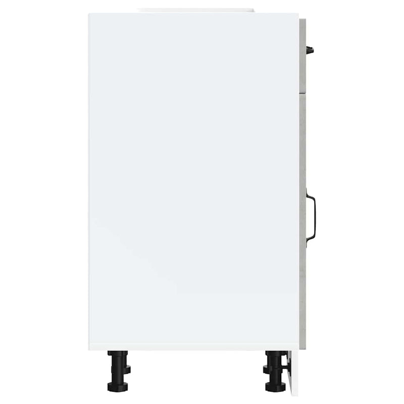 vidaXL Konyhai alapszekrény Kalmar beton szürke műfa